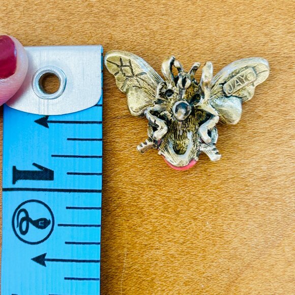 Vintage Jay Strongwater Gemstone Bee Brooch - Picture 8 of 8
